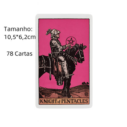 Baralho de Tarô Rosa Rider – Versão para Iniciantes (Edição em Inglês, Estilo Oracle)