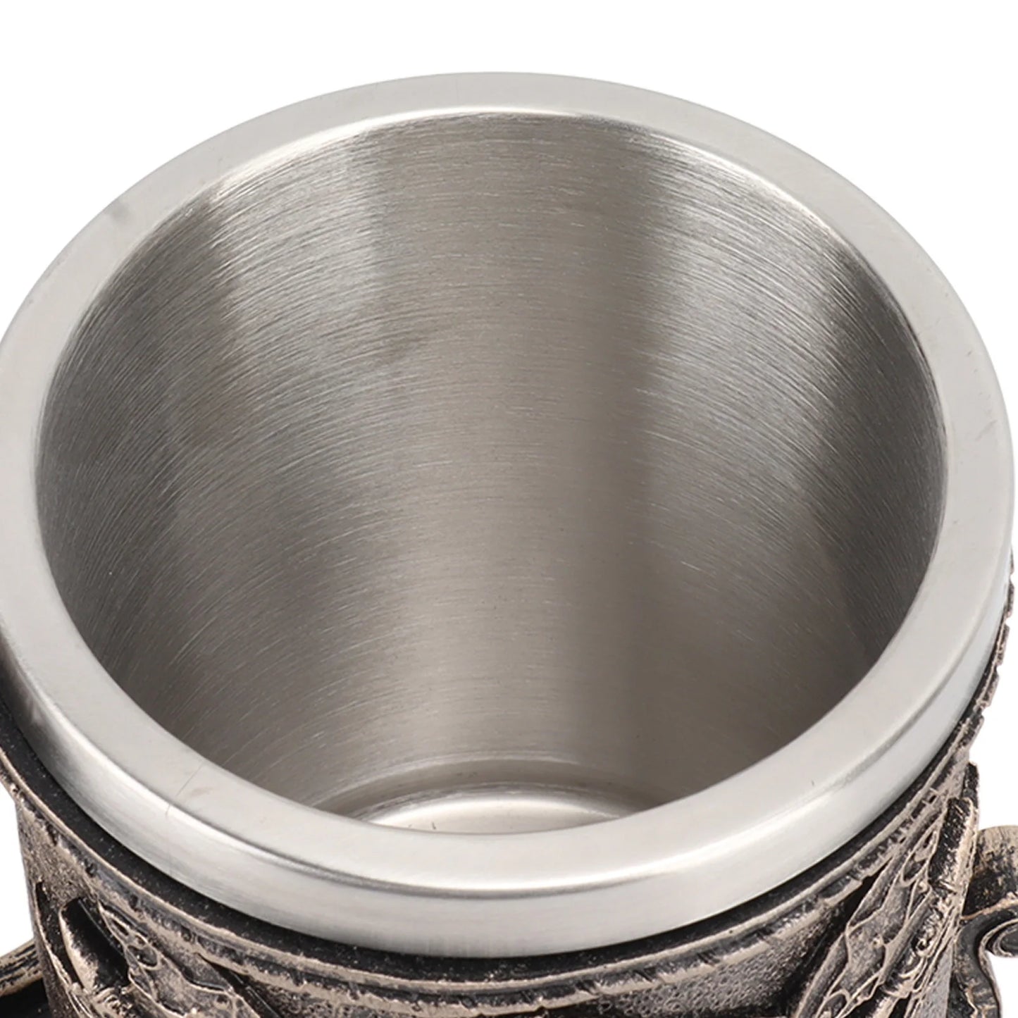 Caneca Viking de Aço Inoxidável – Esculpida em 3D com Guerreiro Nórdico