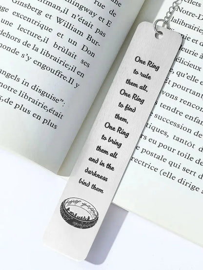 Marcador de Livro Fantasia Épica com Pingente – O Senhor dos Anéis, Um Anel