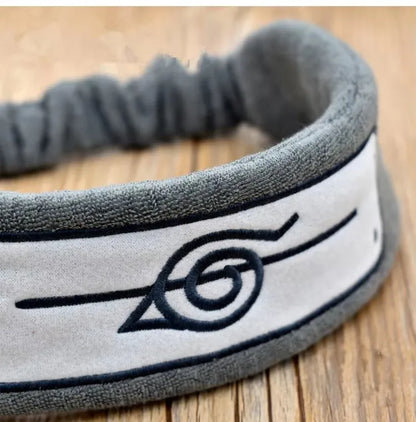 🌀 Faixa Ninja de Algodão Konoha – Cosplay Hatake Kakashi