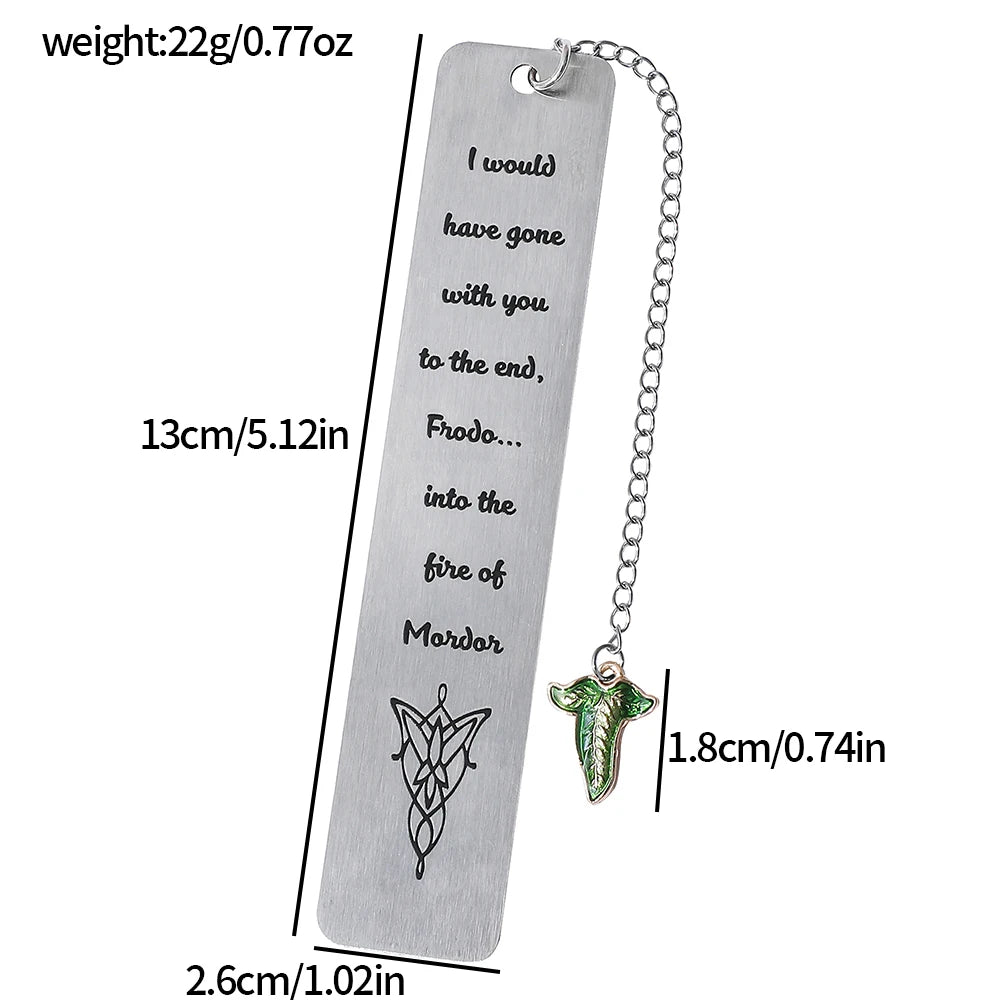 Marcador de Livro Fantasia Épica com Pingente – O Senhor dos Anéis, Um Anel