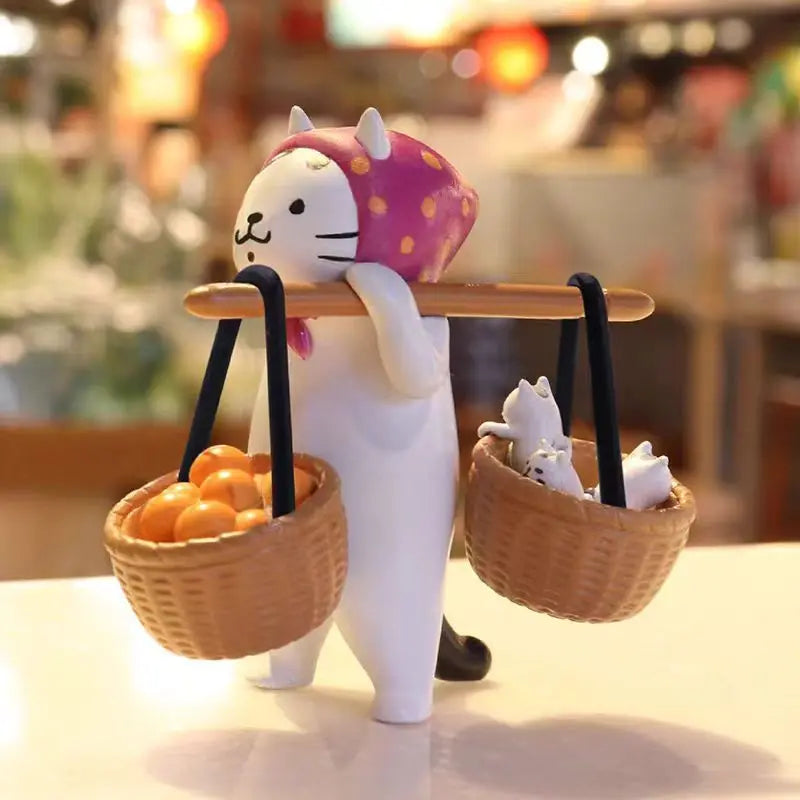 Caixa Surpresa Ms. Cat – Mini Figuras de Gatinhos do Mercado Meow (Colecionável Decorativo)