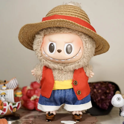 Roupa para Labubu de 15/17 cm Monkey D. Luffy One Piece