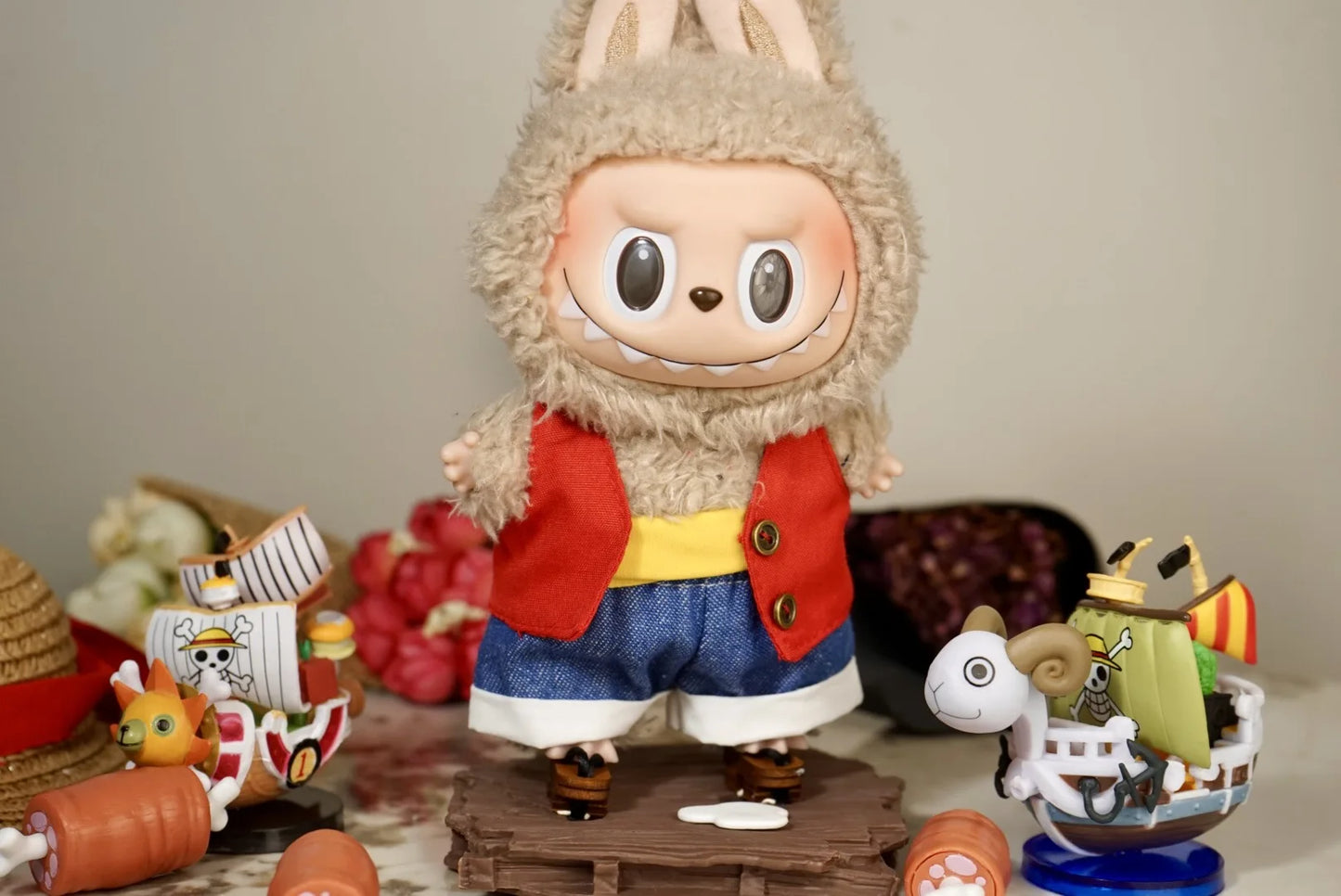 Roupa para Labubu de 15/17 cm Monkey D. Luffy One Piece